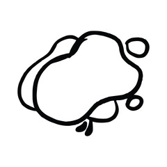 Handdrawn organic shape and lines