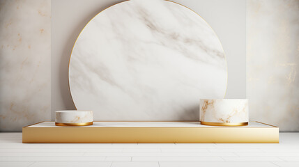 Luxury Product Showcase with Marble Material.