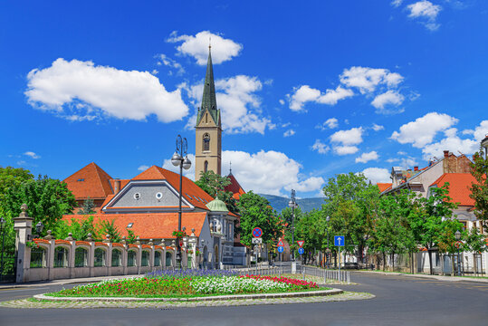 The square in front of the Zagreb Cathedral, in the capital of Croatia, Zagreb.