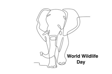 An elephant is walking