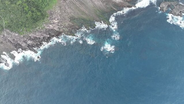 Rip currents in Northeast Coast in Taiwan.