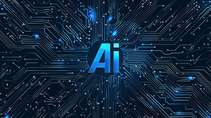 a silicon chip with the word ai