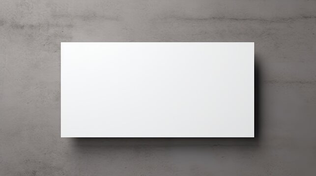 White textured business card mockup on grey background