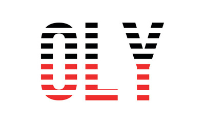 OLY three initial letter iconic line negative space minimal logo design vector template. monogram, abstract, wordmark, business, typography, minimalist, brand, company, flat, modern, unique, simple