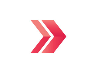 Abstract business logo icon design template with arrow. arrow vector logo