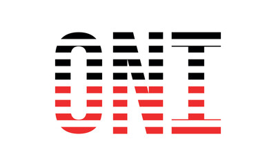 ONI three initial letter iconic line negative space minimal logo design vector template. monogram, abstract, wordmark, business, typography, minimalist, brand, company, flat, modern, unique, simple