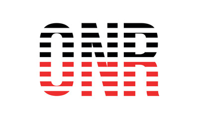 ONR three initial letter iconic line negative space minimal logo design vector template. monogram, abstract, wordmark, business, typography, minimalist, brand, company, flat, modern, unique, simple