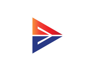 Fototapeta premium Abstract business logo icon design template with arrow. arrow logo design vector