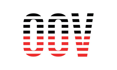 OOV three initial letter iconic line negative space minimal logo design vector template. monogram, abstract, wordmark, business, typography, minimalist, brand, company, flat, modern, unique, simple