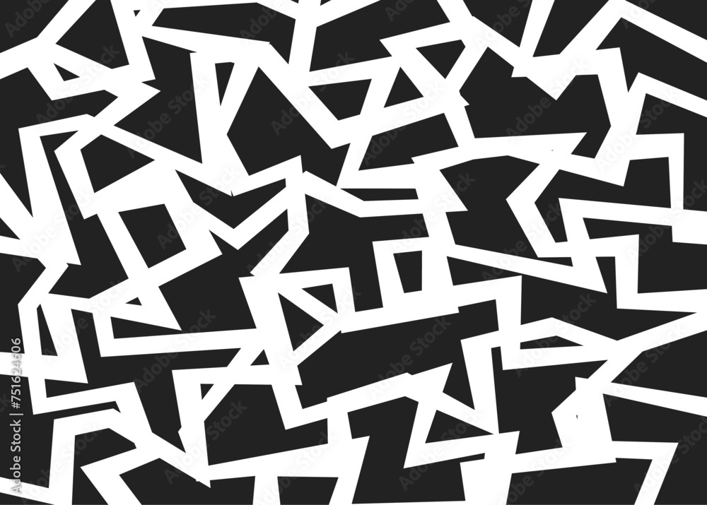 Aufkleber abstract background with seamless rough geometric pattern