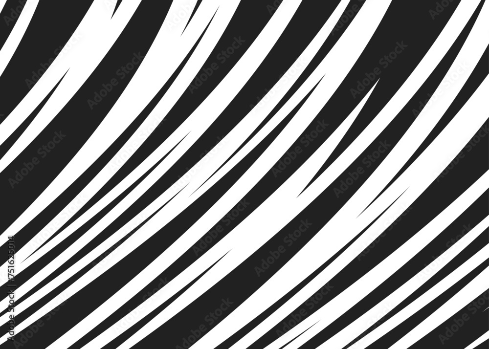 Poster abstract background with seamless curved slash lines pattern