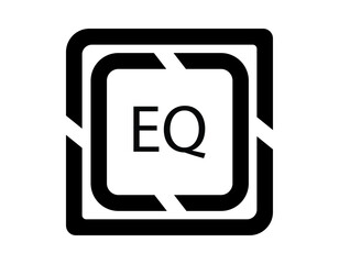 EQ logo design template vector. EQ Business abstract connection vector logo. EQ icon circle logotype
