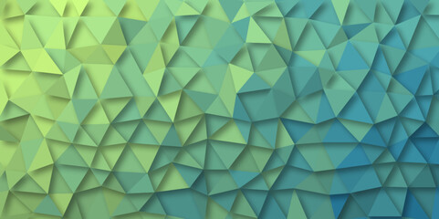 Fototapeta premium Abstract 3D Low Poly Fractal Design triangle shapes Modern MultiColor Gradient mosaic textured background. For Interior design & Backdrop Websites, Presentations, Brochures, Social Media Graphics. 