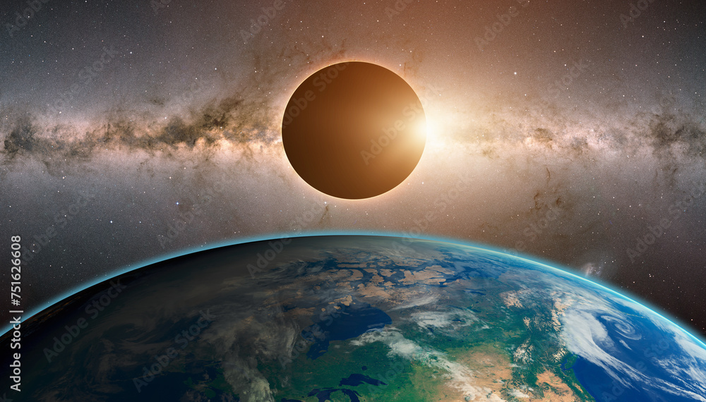 Aufkleber solar eclipse 