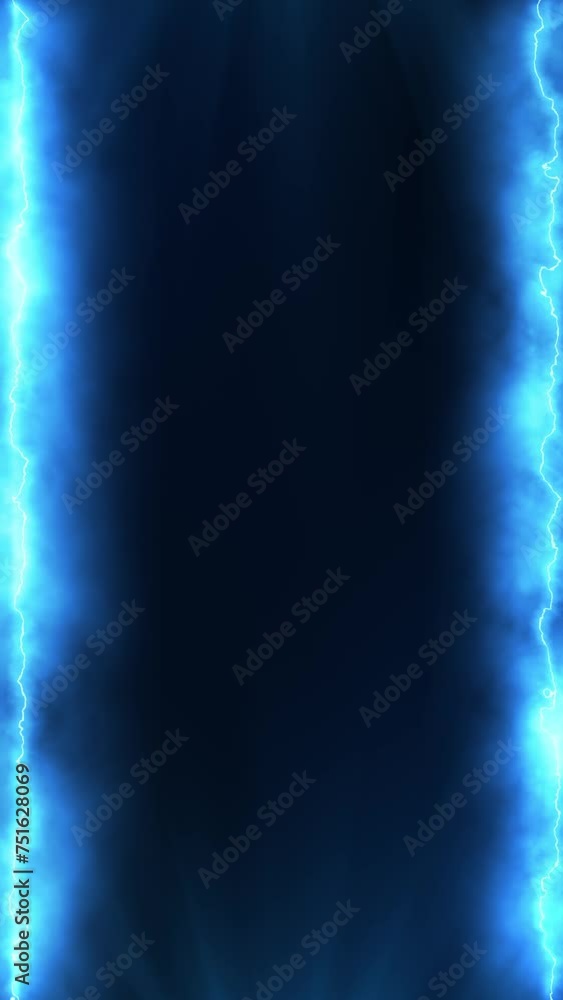Wall mural abstract colorful glowing animated frame, vertical motion graphic, 4k loop