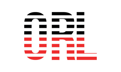 ORL three initial letter iconic line negative space minimal logo design vector template. monogram, abstract, wordmark, business, typography, minimalist, brand, company, flat, modern, unique, simple