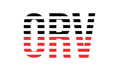 ORV three initial letter iconic line negative space minimal logo design vector template. monogram, abstract, wordmark, business, typography, minimalist, brand, company, flat, modern, unique, simple