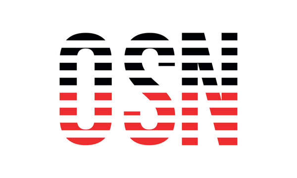 OSN three initial letter iconic line negative space minimal logo design vector template. monogram, abstract, wordmark, business, typography, minimalist, brand, company, flat, modern, unique, simple