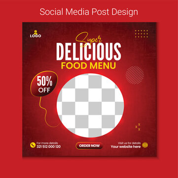 Special chicken social media post design. Restaurant food menu web banner set for online business promotion. fried chicken poster design.	
