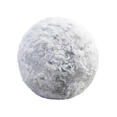 Snowball isolated on transparent background