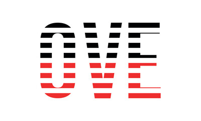 OVE three initial letter iconic line negative space minimal logo design vector template. monogram, abstract, wordmark, business, typography, minimalist, brand, company, flat, modern, unique, simple