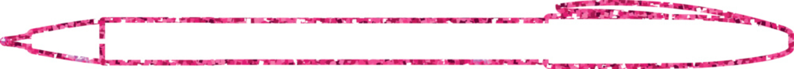 Pink pen write text decoration banner.