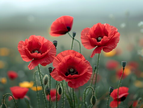 Honor and gratitude captured through vibrant poppy photos
