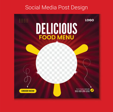 Special chicken social media post design. Restaurant food menu web banner set for online business promotion. fried chicken poster design.	
