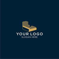 Fototapeta premium office building design logo