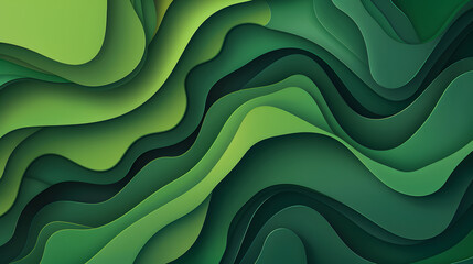 Abstract green background or pattern with handsome lines. - obrazy, fototapety, plakaty