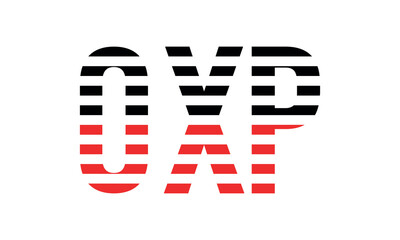 OXP three initial letter iconic line negative space minimal logo design vector template. monogram, abstract, wordmark, business, typography, minimalist, brand, company, flat, modern, unique, simple