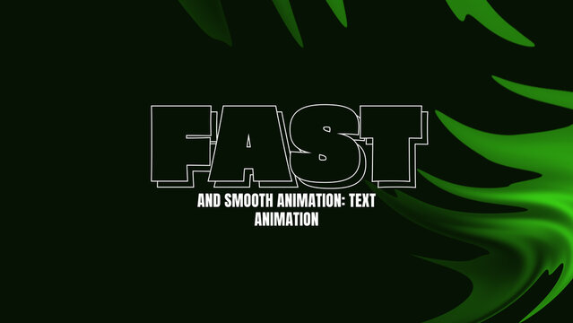 Fast and Smooth Animation - Text Animation | with Colorful Background
