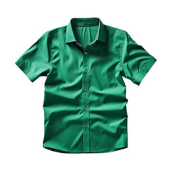 A green shirt isolated on transparent background