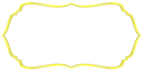 arabic islamic elegant gold luxury frame ornament background transparant