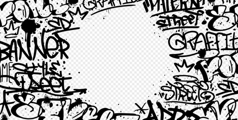 Graffiti vector background. - 751644847