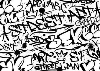 Graffiti vector background.