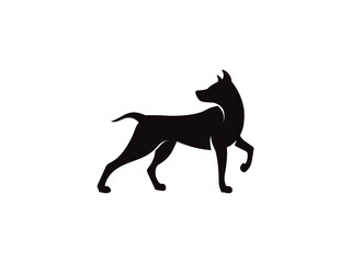 Dog logo and icon design vector. Dog logo design vector
