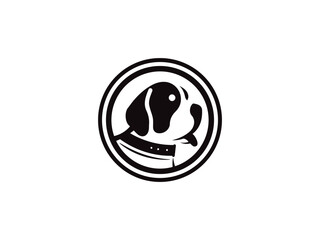 Dog logo and icon design vector. Dog logo design vector