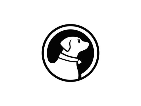 Dog logo and icon design vector. Dog logo design vector