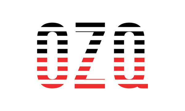 OZQ three initial letter iconic line negative space minimal logo design vector template. monogram, abstract, wordmark, business, typography, minimalist, brand, company, flat, modern, unique, simple