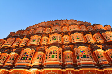 Hawa Mahal or the Palace of Winds in Jaipur, Rajasthan, India