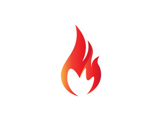 fire logo icon design template elements. Fire flame vector icons
