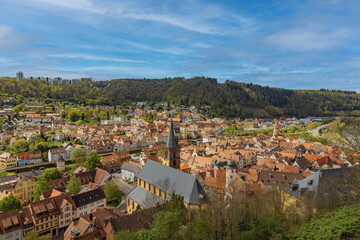 Fototapeta premium Blick über Wertheim
