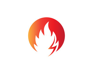 fire logo icon design template elements. Fire flame vector icons