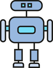 Humanoid Robot Icon