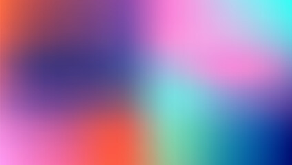 Blurred spring Gradient pastel color y2k background. Pink red and blue sky blend banner. Abstract trendy empty template