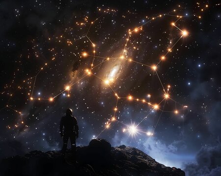 A constellation artificially created by an ancient civilization serves as a map to their lost homeworld