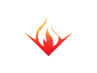 fire flame vector logo design. fire logo. flame logo design inspiration. fire flame logo icon design template element