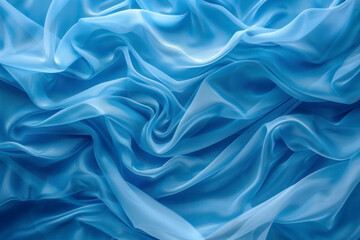 Obraz premium Blue waves abstract background texture. Print, painting, design, fashion.
