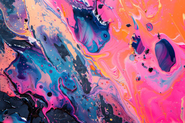 Bright artistic splashes. Abstract painting color texture. Modern futuristic pattern.